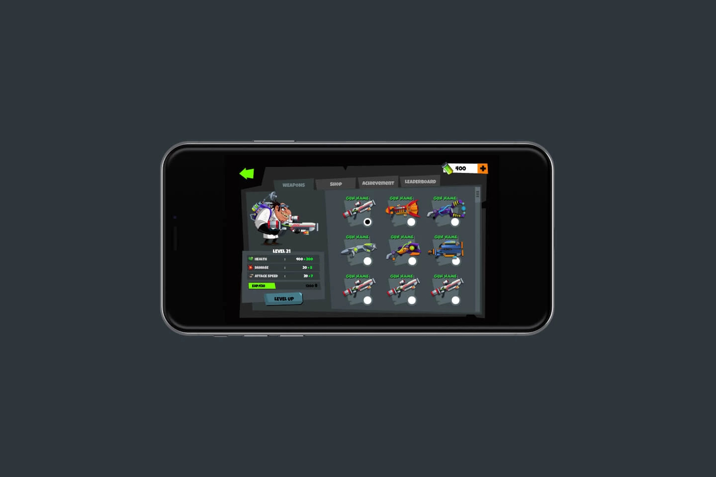 2D Mobile Game - Mad Scientist Pack