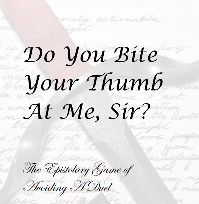 Cover image for Do You Bite Your Thumb At Me, Sir?