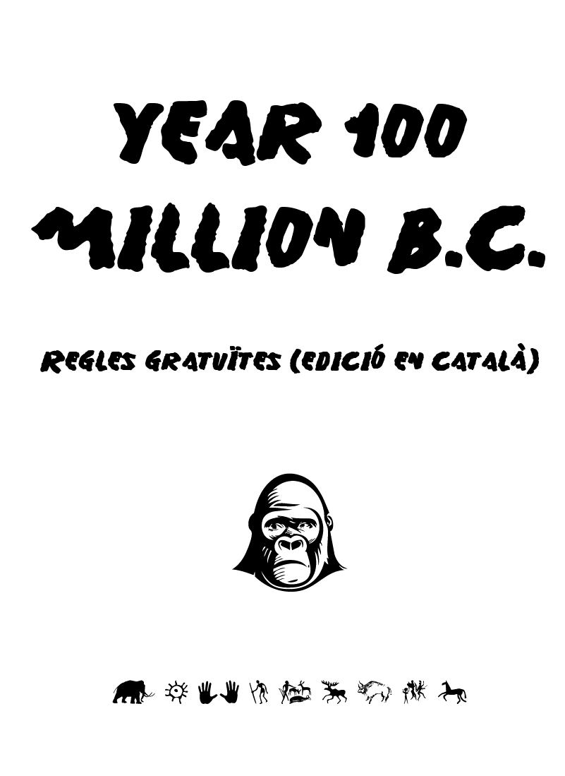 Cover image for YEAR 100 MILLION B.C. - Regles gratuïtes (edició en català)