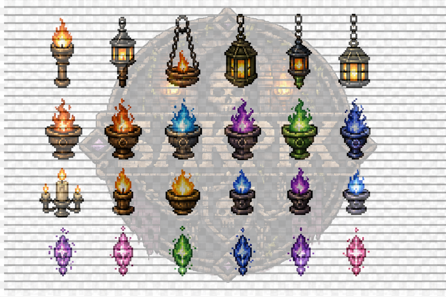 Dungeon Asset Pack – Pixel Art by SakPix