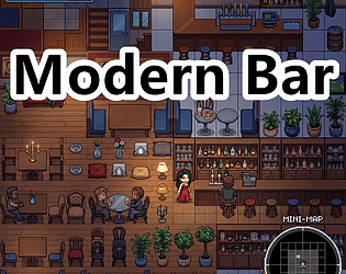 Modern Bar & Nightclub Pixel Art Tileset Pack cover art