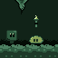 There is a present at the end of the cave.
