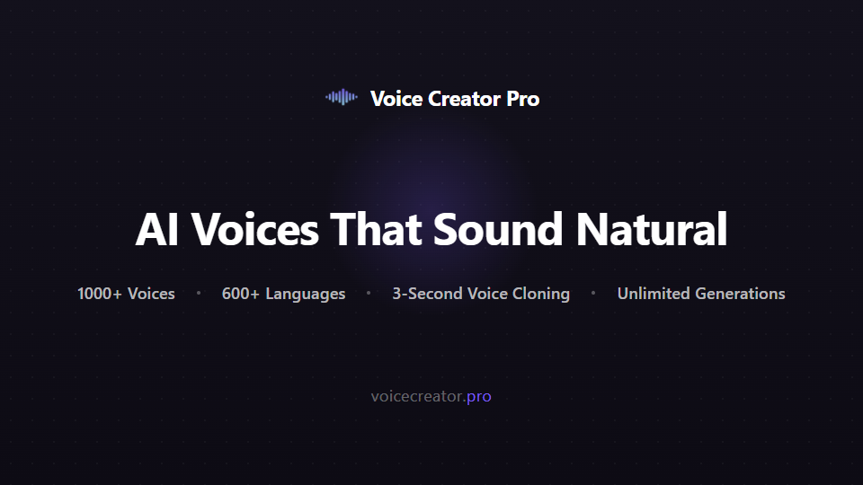 Voice Creator Pro