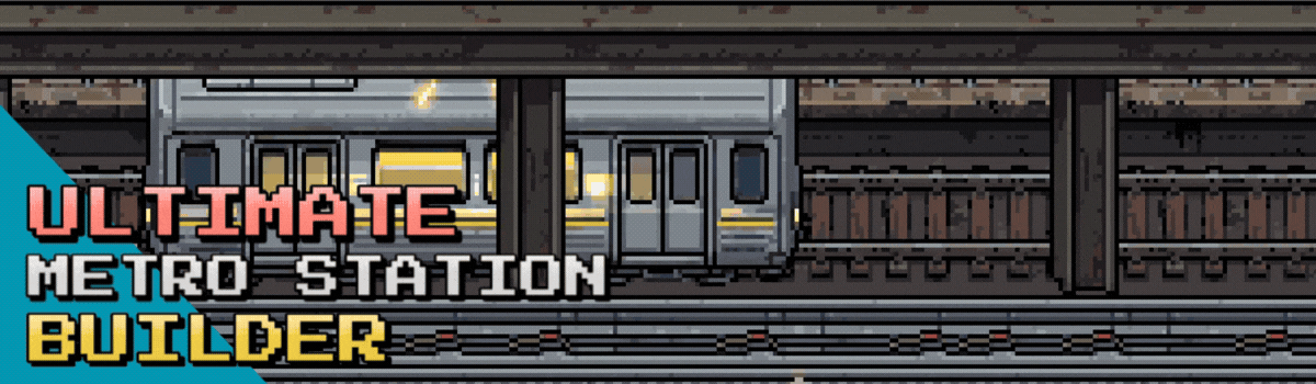 Ultimate Metro Station Builder - Pixel Art Assets
