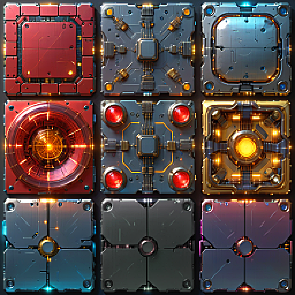 50 More Cute Sci-fi Tiles Textures Added to Full Version - S-Tier ...