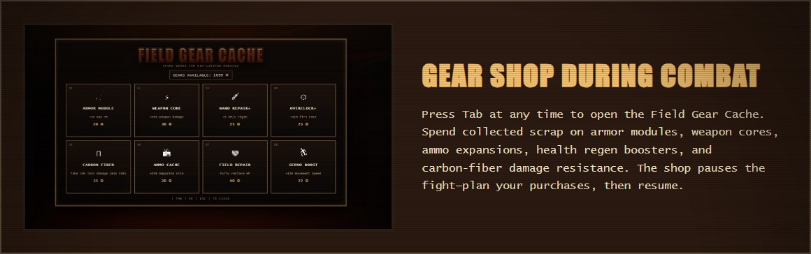 GEAR SHOP DURING COMBAT