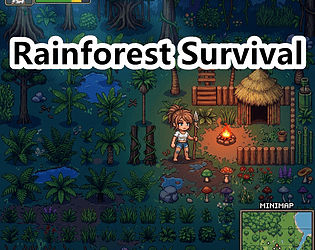 Rainforest Survival Pixel Art Tileset Pack cover art