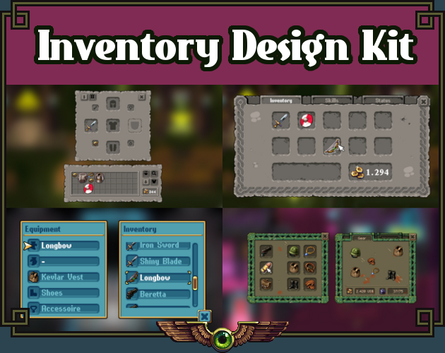 Pixel Menu Gui Hud Inventory Icons By Thomas Feichtmeir Cyangmou