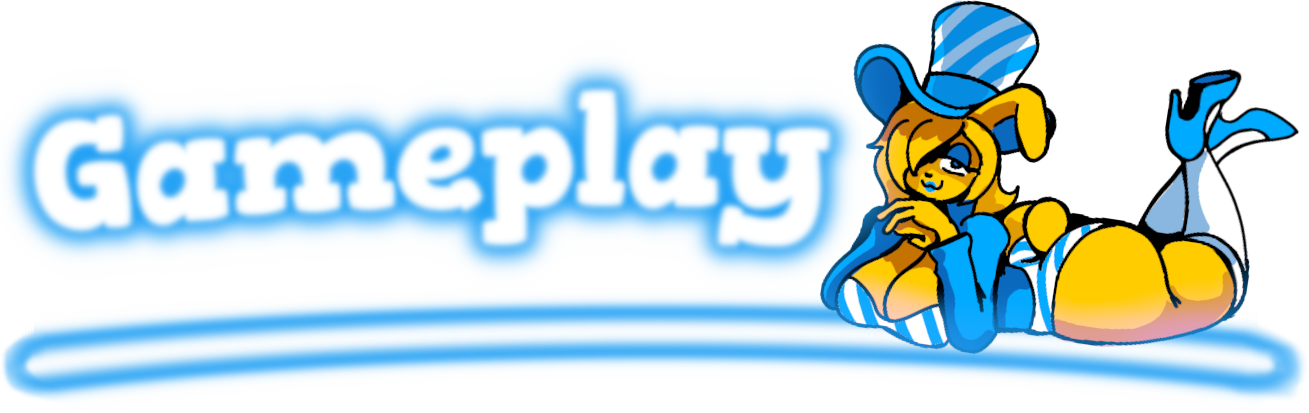Gameplay (Bonni is lying down on the header)
