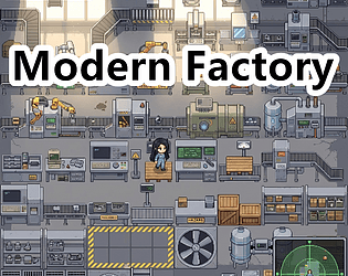 Modern Industrial Factory Pixel Art Tileset Pack cover art