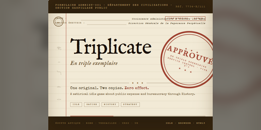 Cover image for Triplicate