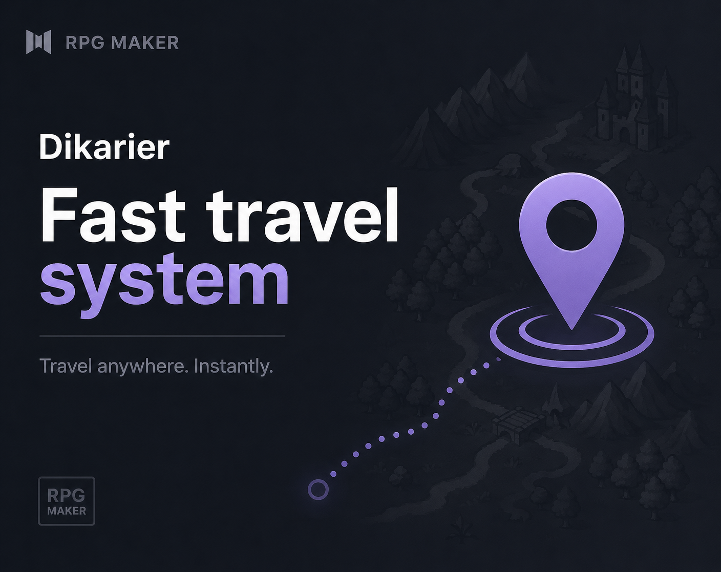 RPG Maker MZ Fast travel system by Dikarier Studio