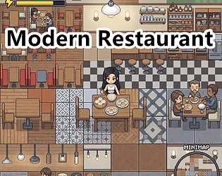 Modern Restaurant Pixel Art Tileset Pack cover art