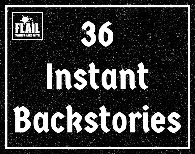 Cover image for 36 Instant Backstories