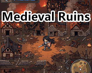 Medieval Battlefield & Ruins Pixel Art Tileset Pack cover art