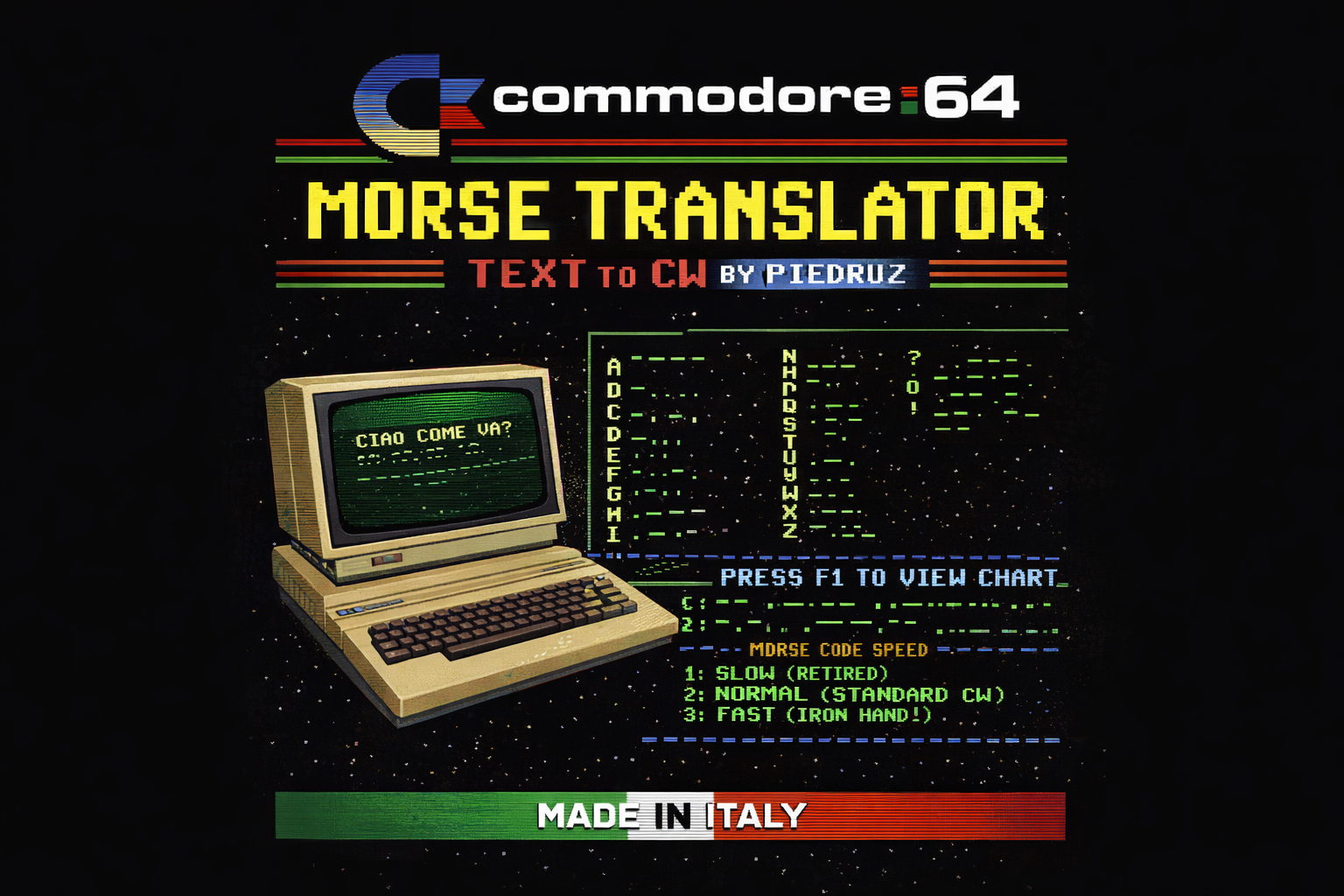 Morse Translator - V1 for C64 by Piedruz
