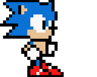 Sonic the Hedgehog (Sonic Advance Sprite) Minecraft Skin