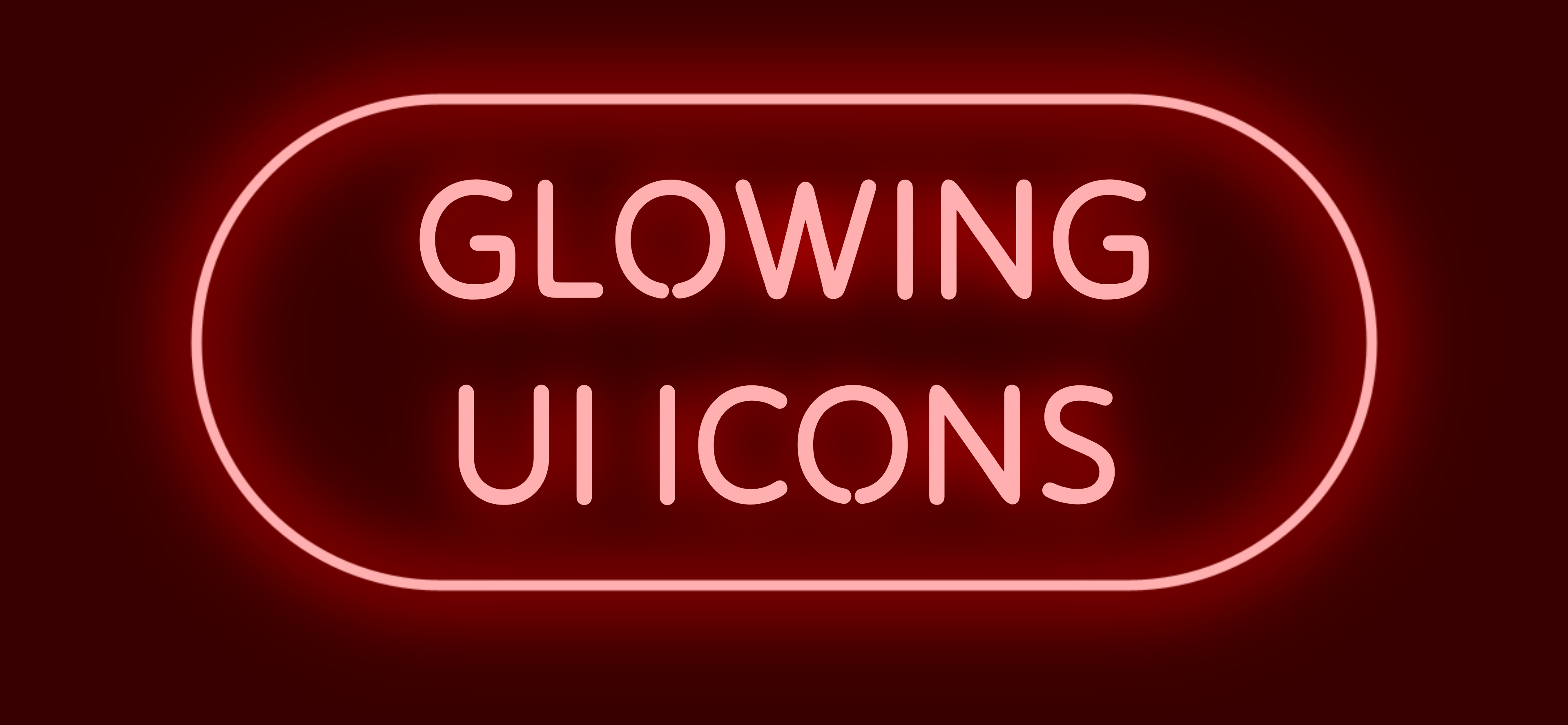 Glowing UI Icons Pack