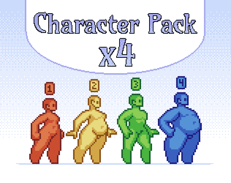 [FREE] x4 Pixel Character Pack