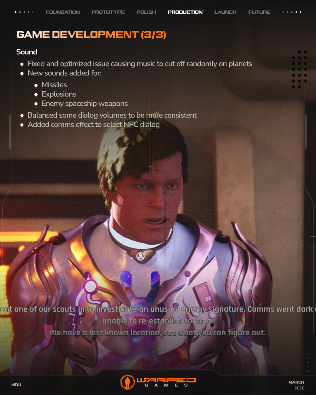 Monthly Development Update - March 2026 - Warped Universe by warped-games