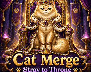 Cat merge stray to throne