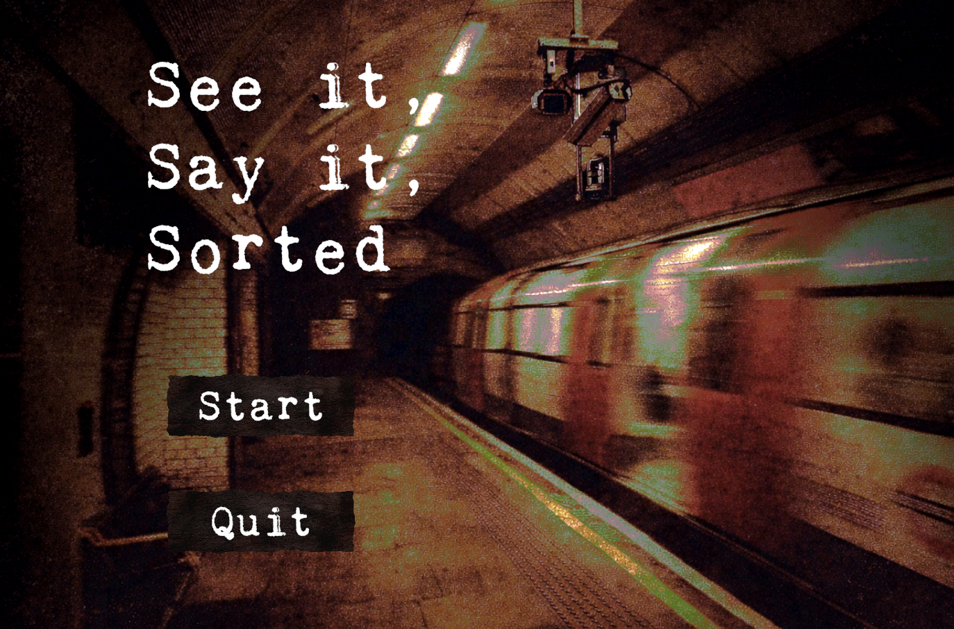 See it, Say it, Sorted cover