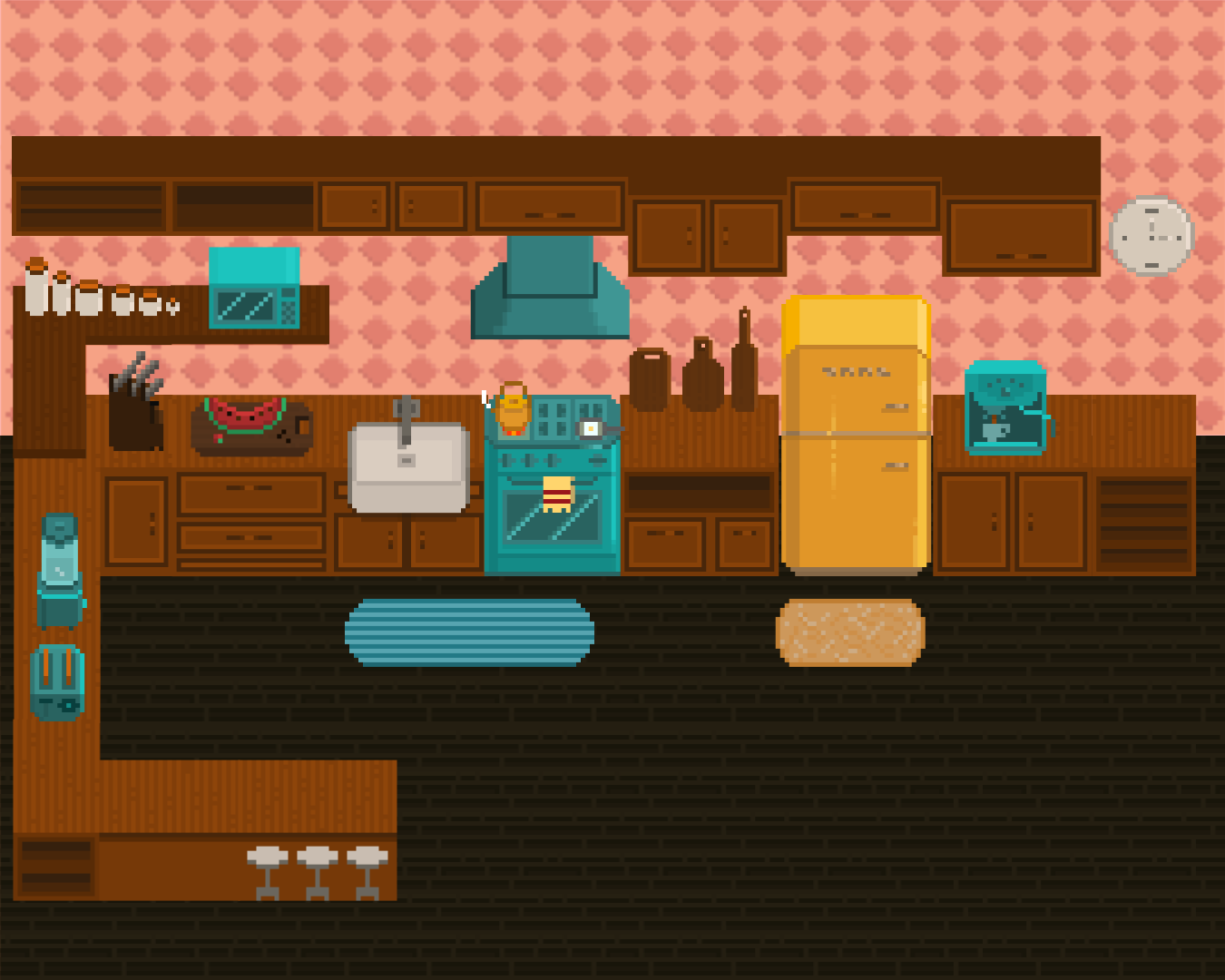 Free Cozy Kitchen | Pixel Art