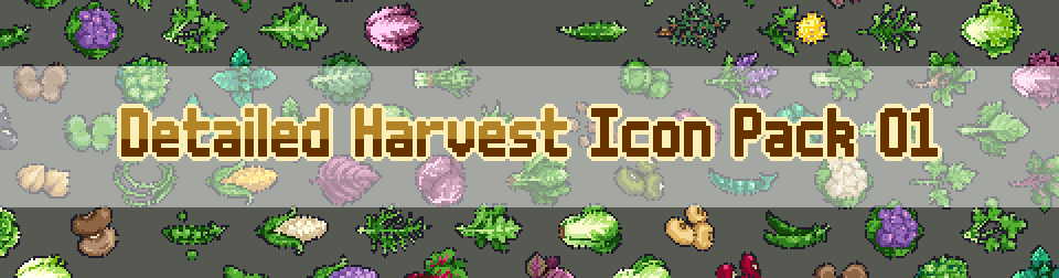 50+ Pixel Icons: Farm Pack 01 [32x32] by DreamyPixelArt