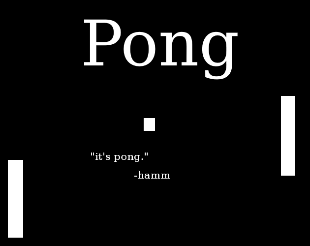 my attempt at pong