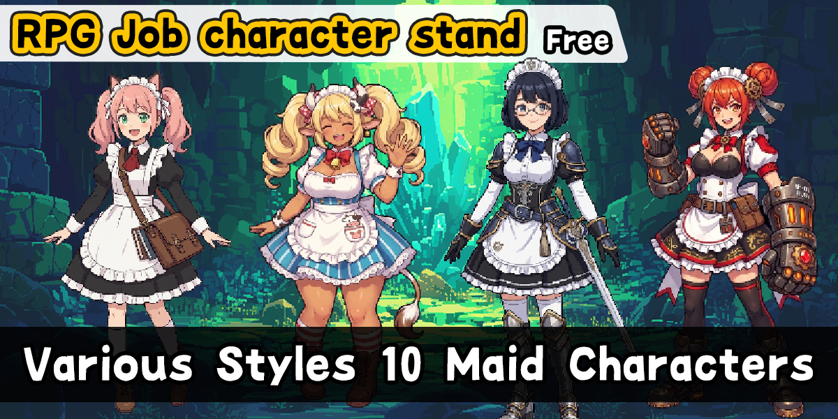 RPG Job Character pack Vol.0 Free by EXAMGAMES