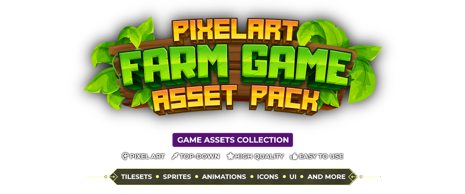 Animal Sprites Pixelart Asset Pack [Farming Game]