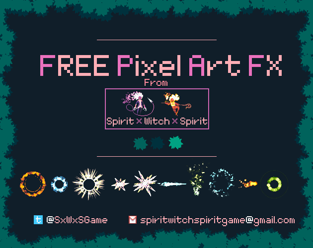 2D Pixel-art game spell/magic FX