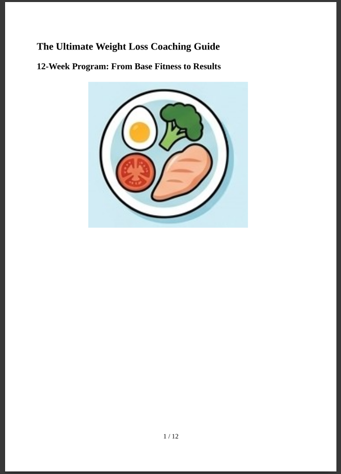 The Ultimate Weight Loss Coaching Guide by samuraigames1