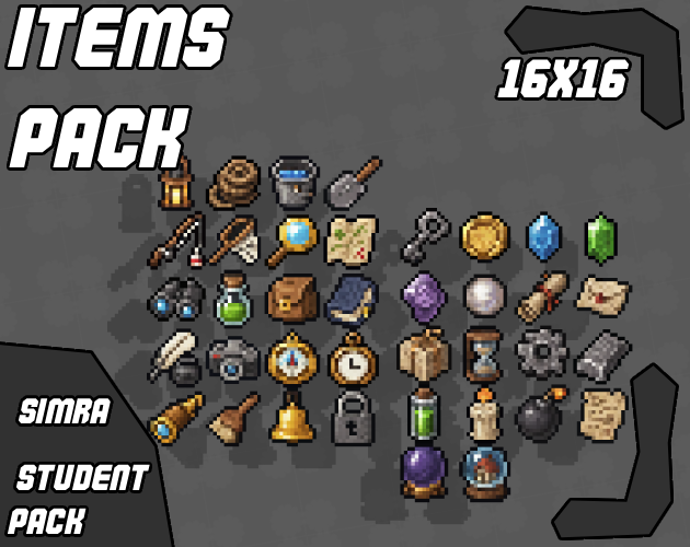 Items Pack [16x16] [38 Items]