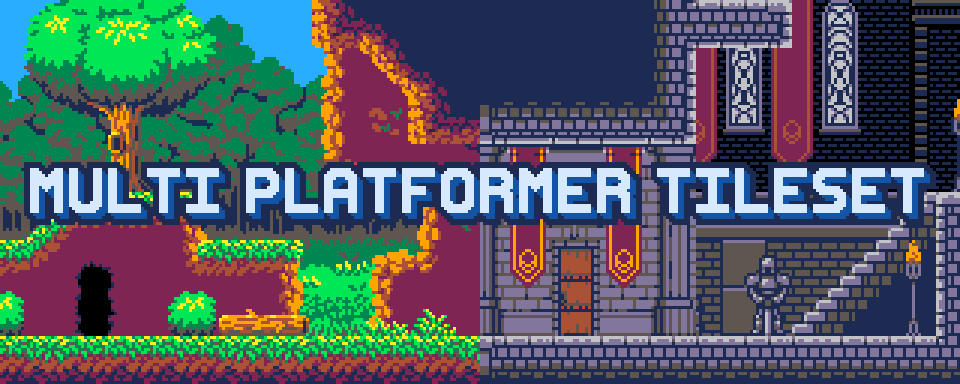 Multi Platformer Tileset