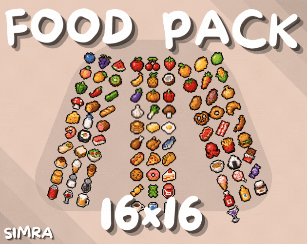 Food Pack [16x16] [88 items] by SIMRA