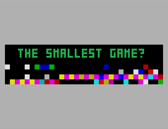 CSSS - the smallest game (ZX Spectrum) by theshich
