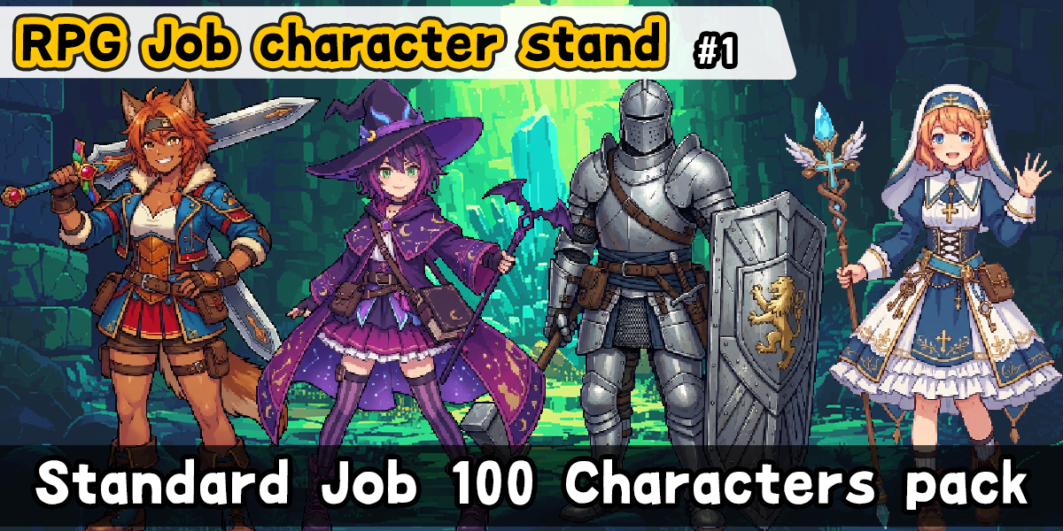 RPG Job Character pack Vol.1 by EXAMGAMES