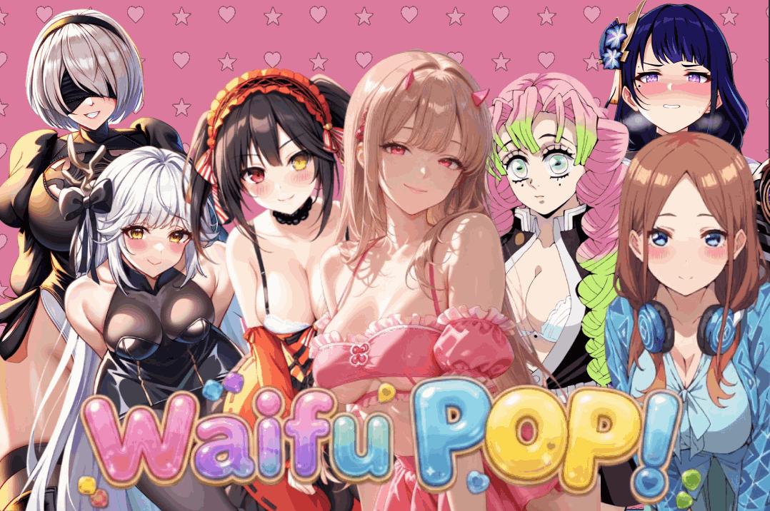 Cover art for Waifu POP!, an adult visual novel by Cute Cupcakes
