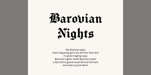 Cover image for Barovian Nights