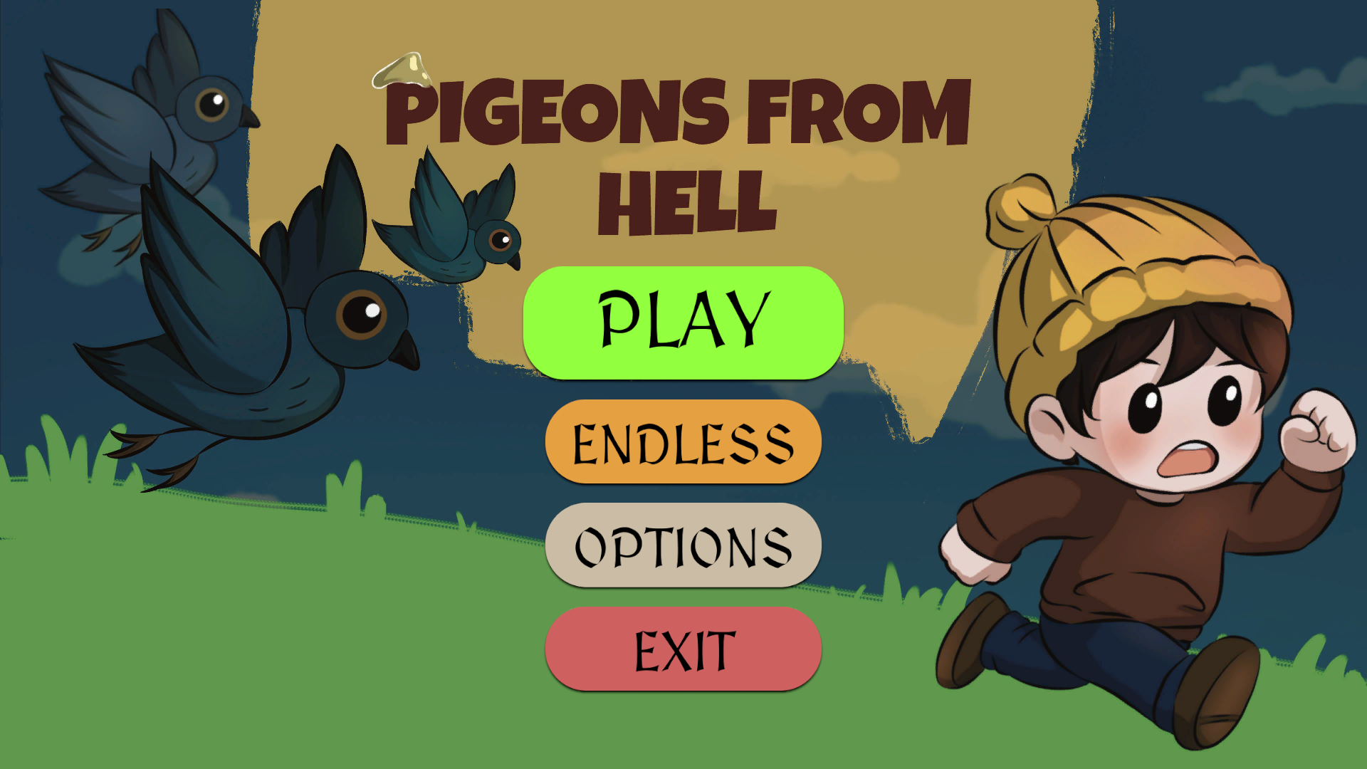 Pigeons From Hell - Game