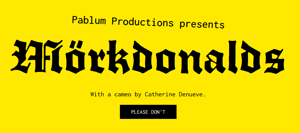 Cover image for MorkDonalds