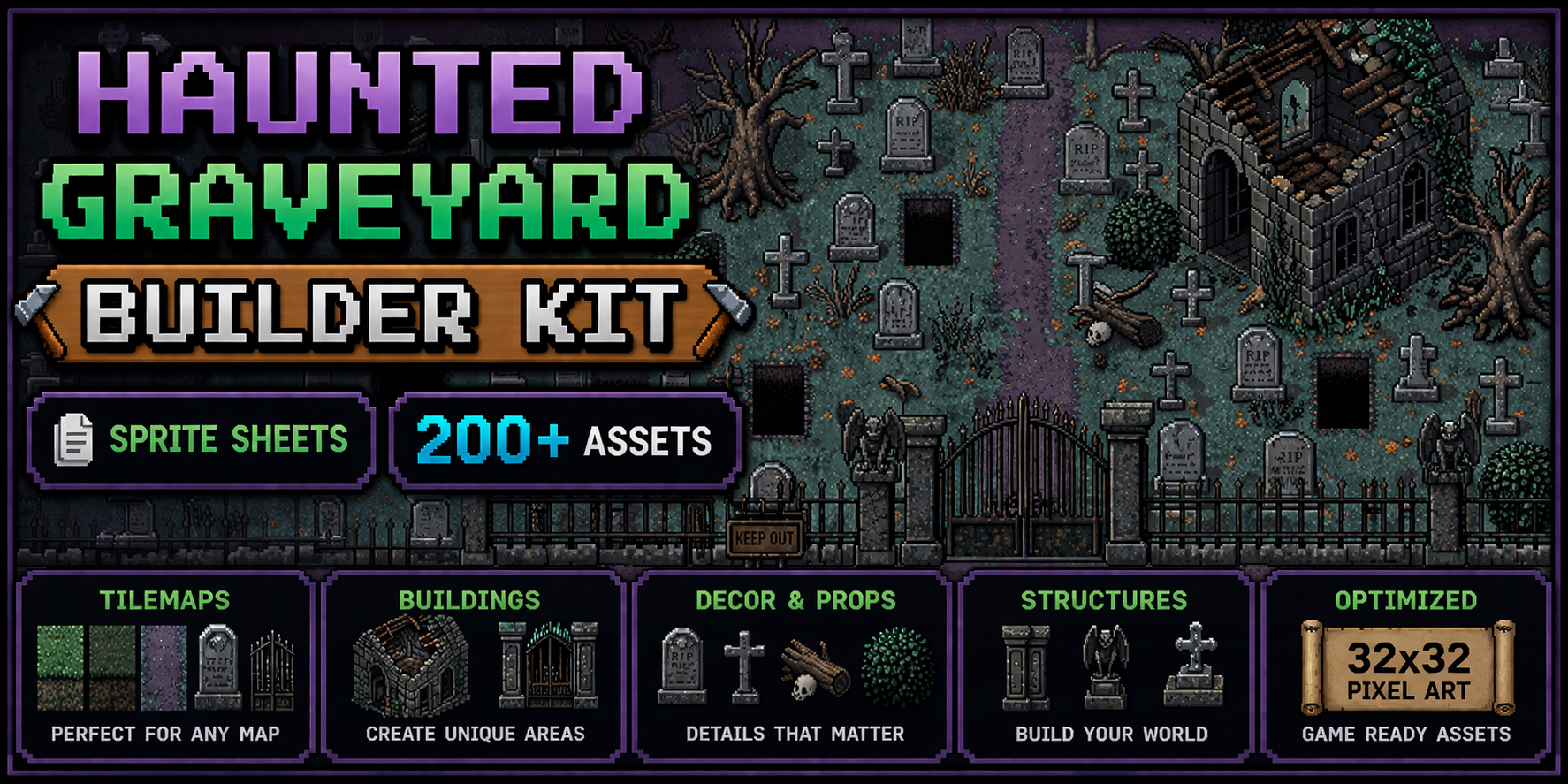 Haunted Graveyard Builder Kit