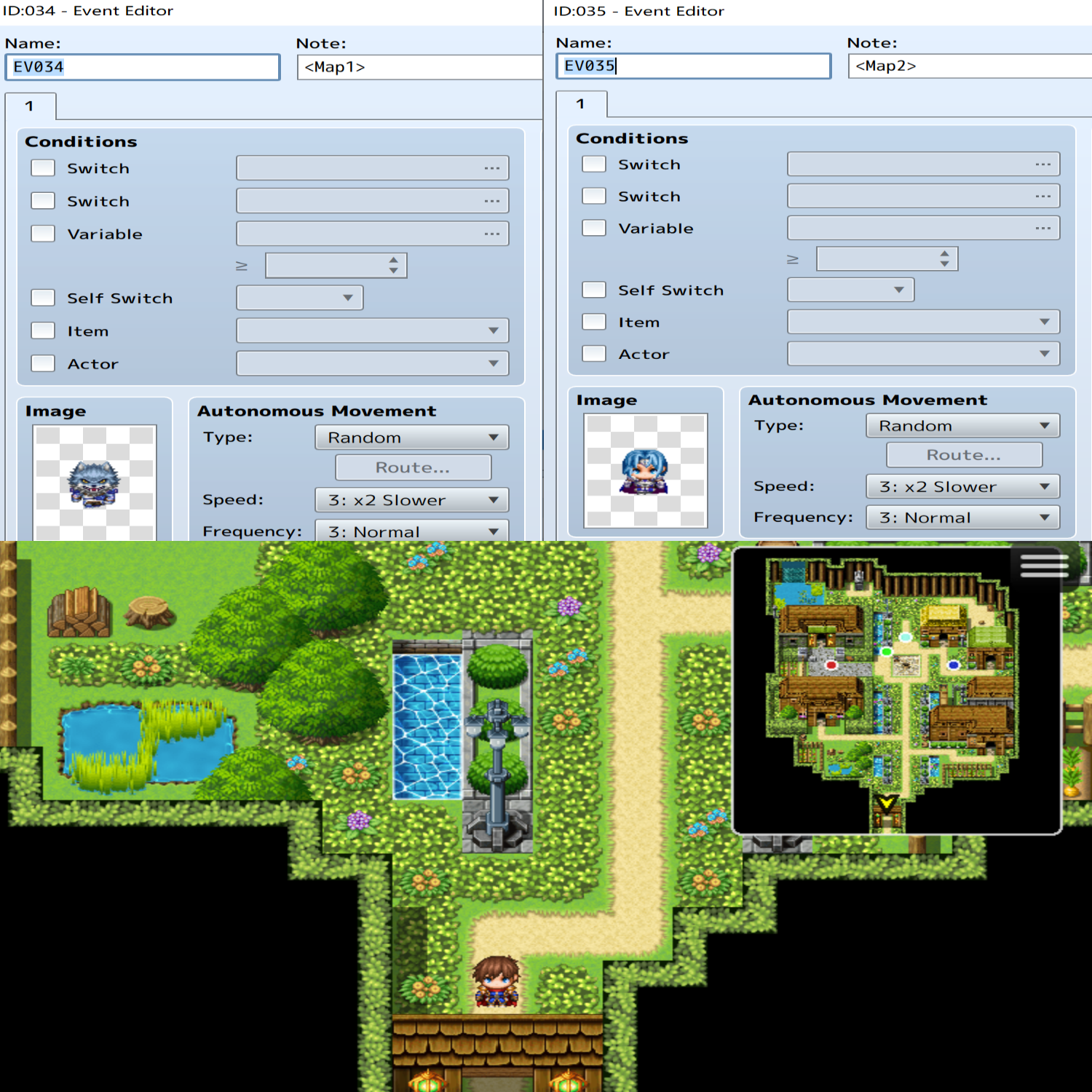 RPG Maker MZ Plugin - Map Radar - Full Map GPS Minimap by CFpandaRPG