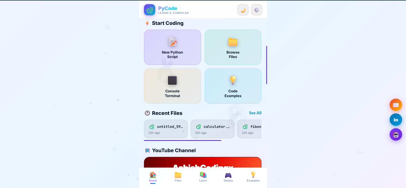 Pycode PyCode learn & Compiler by Ashish Solanki