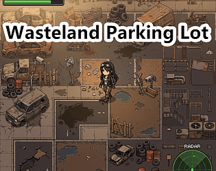 Wasteland Abandoned Parking Lot Pixel Art Tileset Pack cover art