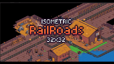 Isometric Railroads 32x32 pixel art