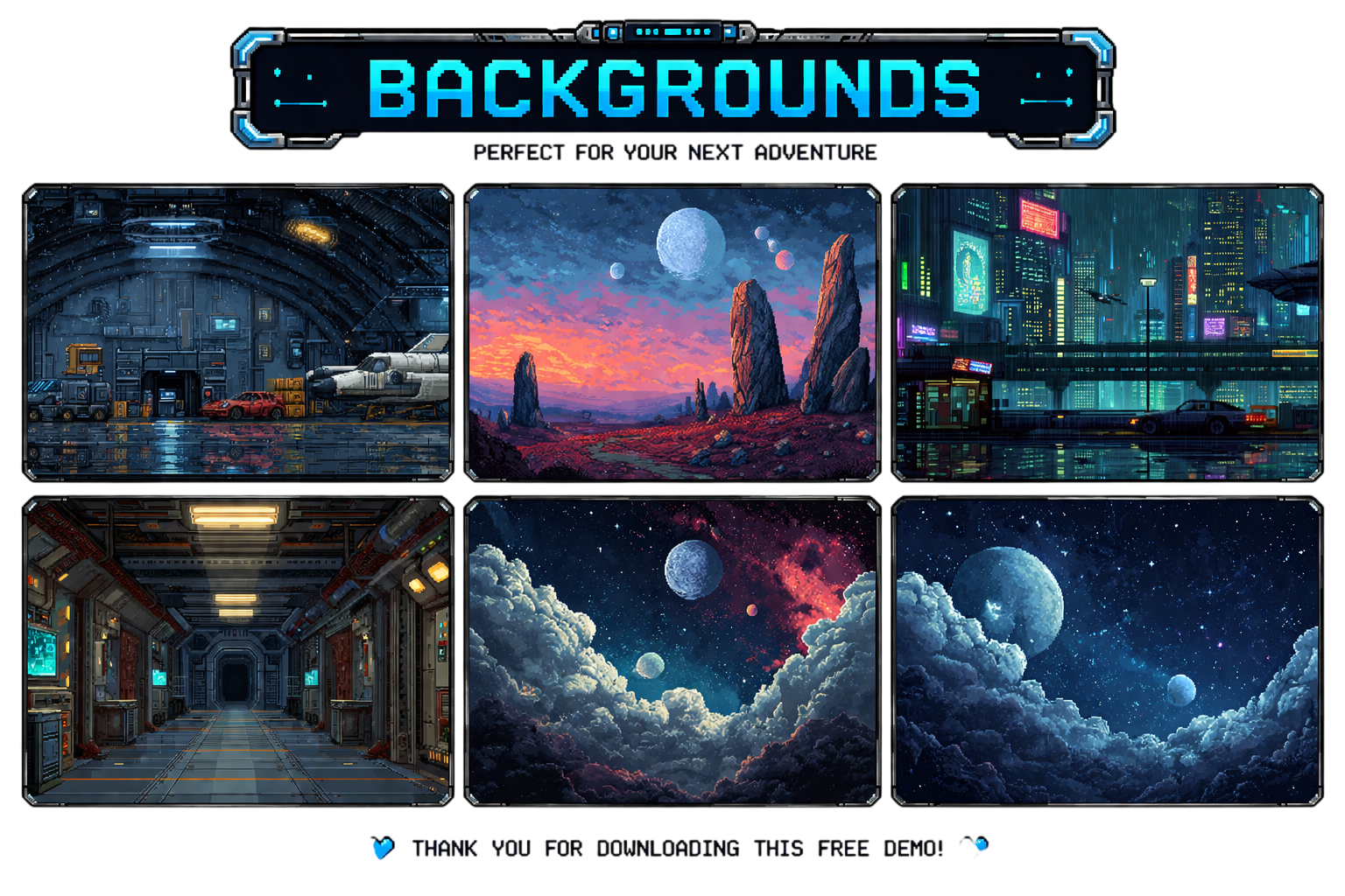 CyberCore UI Pack — Futuristic Pixel Art HUD & Interface Kit by SakPix