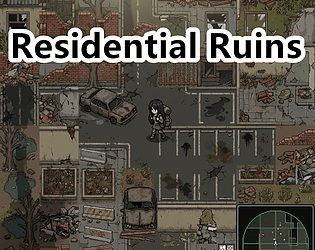 Post-Apocalyptic Residential Ruins Pixel Art Tileset Pack cover art