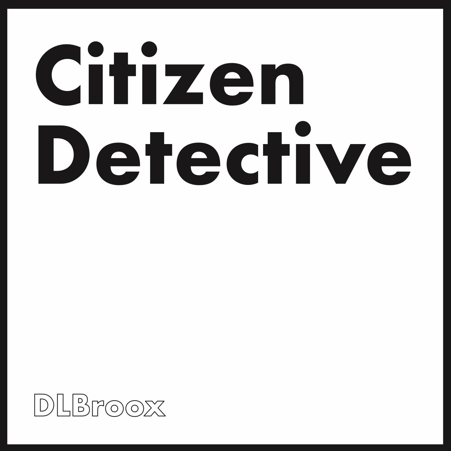 Cover image for Citizen Detective